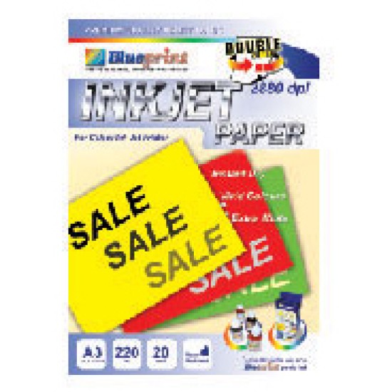 Blueprint BP-DSIPA3220 Double Sided Inkjet Paper A3 Blueprint BP-DSIPA3220 Double Sided Inkjet Paper A3