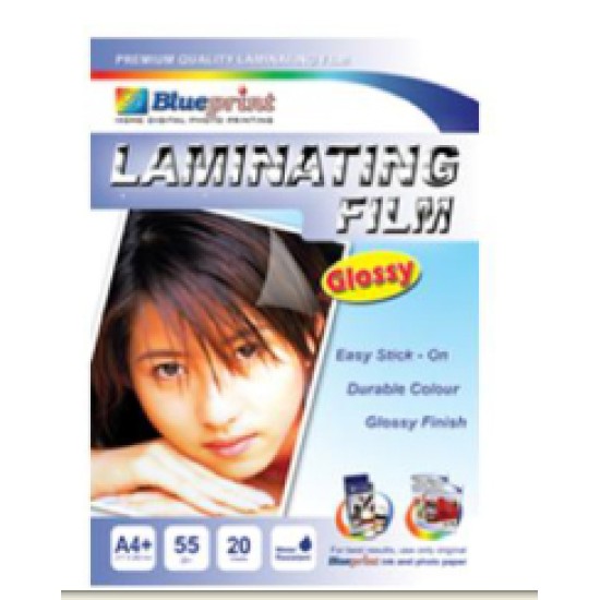 Blueprint BP-GFA455 : Laminating Glossy Film A4 Blueprint BP-GFA455 : Laminating Glossy Film A4