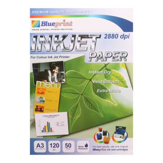 Blueprint BP-IPA3120 Inkjet Paper A3 Blueprint BP-IPA3120 Inkjet Paper A3