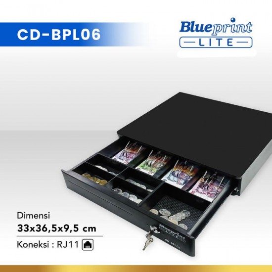 Blueprint Lite CD-BPL06 Cash Drawer Kecil Laci Kasir Uang 33x36,5x9.5 cm Blueprint Lite CD-BPL06 Cash Drawer Kecil Laci Kasir Uang 33x36,5x9.5 cm