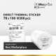 Blueprint Eco Direct Thermal Sticker Label Stiker Barcode 78x100 mm 1 Line 300 pcs Blueprint Eco Direct Thermal Sticker Label Stiker Barcode 78x100 mm 1 Line 300 pcs