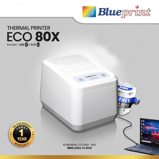 Blueprint BP-ECO80X USB Desktop Thermal Printer 80mm ECO 80X Blueprint BP-ECO80X USB Desktop Thermal Printer 80mm ECO 80X