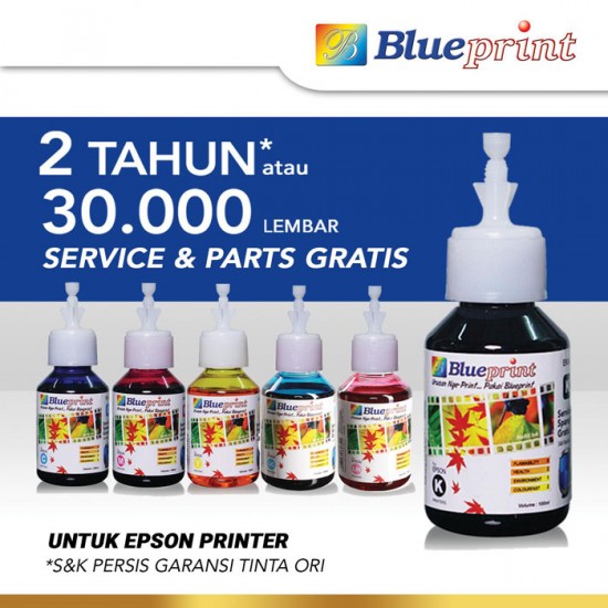 Blueprint Bulk Ink Photo 100 ml Epson Tinta Botol Kualitas Foto 6 Warna