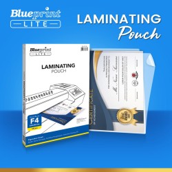 Blueprint Lite Laminating Pouch Film F4 85 Mikron isi 100 Pcs