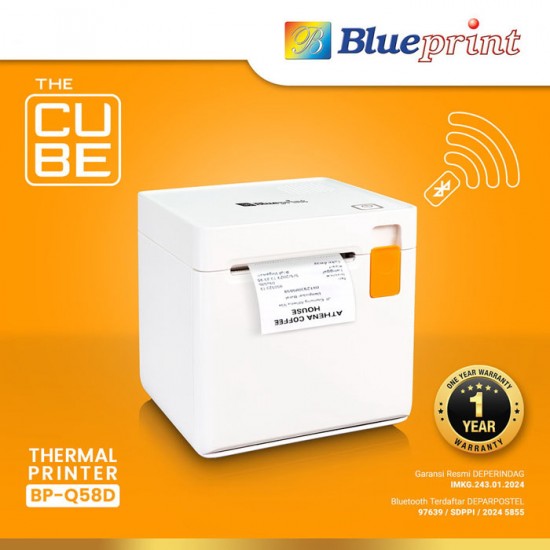 Blueprint BP-Q58D Bluetooth Thermal Printer Struk Kasir PPOB 58mm Blueprint BP-Q58D Bluetooth Thermal Printer Struk Kasir PPOB 58mm