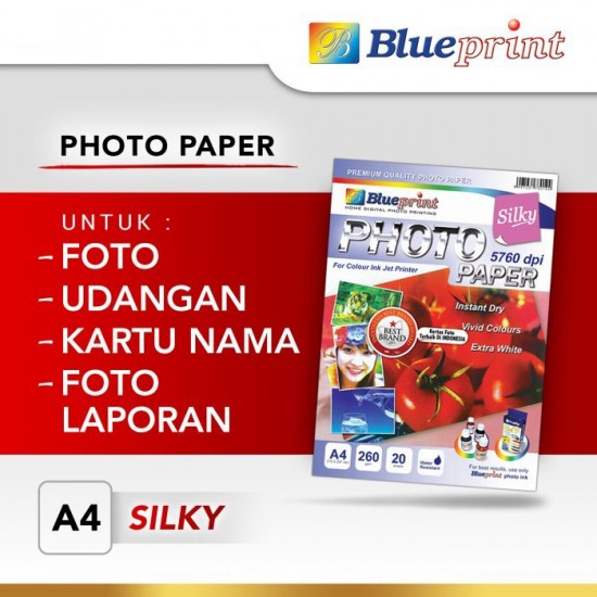 Blueprint BP-SPA4260 Silky Photo Paper A4 Blueprint BP-SPA4260 Silky Photo Paper A4