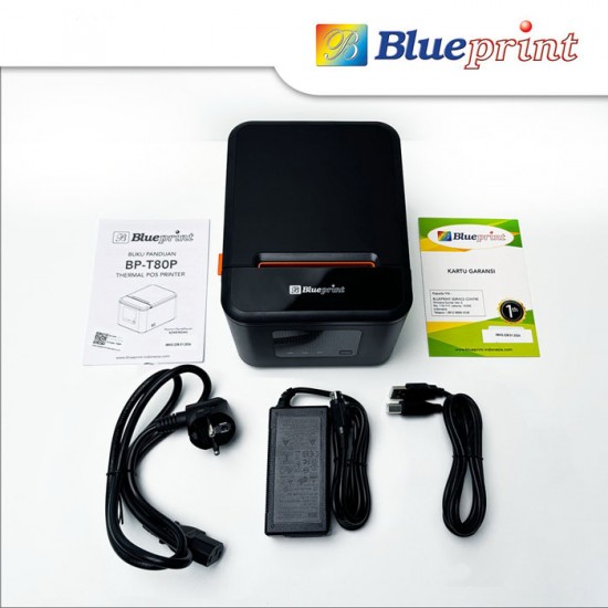 Blueprint T80P Printer Kasir Thermal Desktop 80mm USB LAN Serial RJ11 Blueprint T80P Printer Kasir Thermal Desktop 80mm USB LAN Serial RJ11
