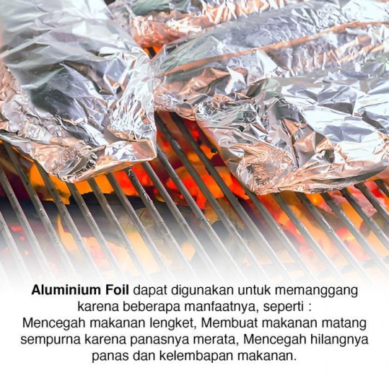 Aluminium Foil Roll Heavy Duty 30cm Kertas Panggang 5M 10M Aluminium Foil Roll Heavy Duty 30cm Kertas Panggang 5M 10M