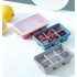 Cetakan Es 6 Kotak dengan Tutup Plastik PP Silikon Ice Cube Tray