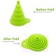 Corong Bulat Lipat Karet Silikon Collapsible Mini Funnel Corong Bulat Lipat Karet Silikon Collapsible Mini Funnel