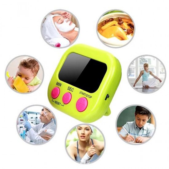 Digital Kitchen Timer Masak Magnet Alarm Dapur Countdown Stopwatch