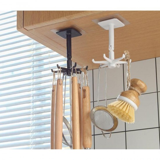 Gantungan Hook Putar Spatula Dapur Tempel Dinding