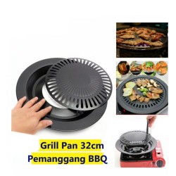 Grill Pan 32cm Anti Lengket Panggangan BBQ Griller
