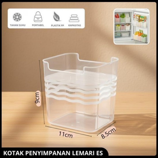 Kotak Penyimpanan Pintu Kulkas Bahan PP Wadah Makanan