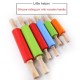 Penggiling Adonan Bahan Silikon Gagang Kayu Rolling Pin Penggiling Adonan Bahan Silikon Gagang Kayu Rolling Pin