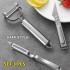 Pengupas isi 3 Pcs Peeler Set Stainless Parutan Pisau Buah Sayur