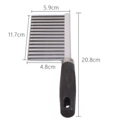 Pisau Kentang Sayur Bergelombang Stainless