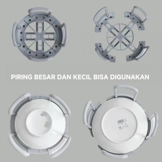 Rak Pengering Mangkok Susun Plastik Multifungsi Portable