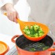 Sendok Saringan Besar Bahan Nilon Gagang Tirisan Sayur Mie Sendok Saringan Besar Bahan Nilon Gagang Tirisan Sayur Mie