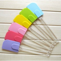 Spatula Silikon Warna Gagang Bening