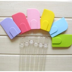 Spatula Silikon Warna Gagang Bening