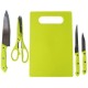 Kitchen Set Talenan Pisau Gunting 5 in 1 Kitchen Set Talenan Pisau Gunting 5 in 1