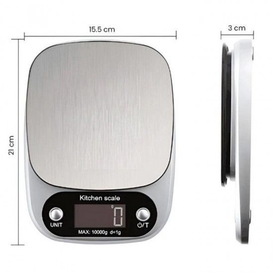 Timbangan Digital 10 Kg Premium Stainless Digital Kitchen Scale Timbangan Digital 10 Kg Premium Stainless Digital Kitchen Scale