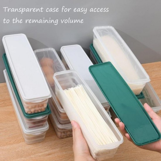 Toples Panjang Putih Makanan Food Container Box Kulkas