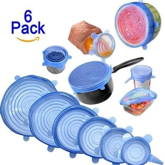 Tutup Mangkok Silikon 6 in 1 Food Cover Silicon Tutup Mangkok Silikon 6 in 1 Food Cover Silicon
