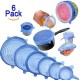 Tutup Mangkok Silikon 6 in 1 Food Cover Silicon Tutup Mangkok Silikon 6 in 1 Food Cover Silicon