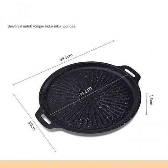 Wajan Panggang BBQ Grill Pan Anti Lengket Wajan Panggang BBQ Grill Pan Anti Lengket