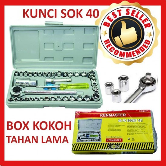 Kenmaster Kunci Sok Set 40 Pcs
