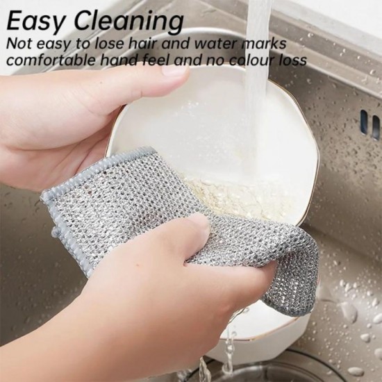 Lap Dapur Bahan Kawat Halus Pembersih Piring Panci Lap Dapur Bahan Kawat Halus Pembersih Piring Panci