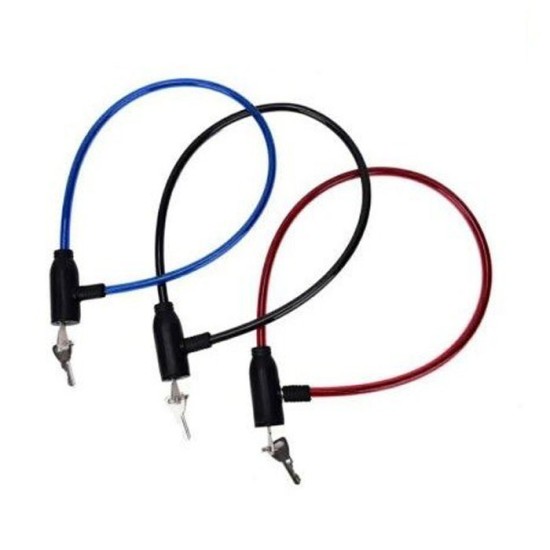 Gembok Sepeda Kawat 65cm Bicycle Lock Kunci Motor Helm Pagar Gembok Sepeda Kawat 65cm Bicycle Lock Kunci Motor Helm Pagar
