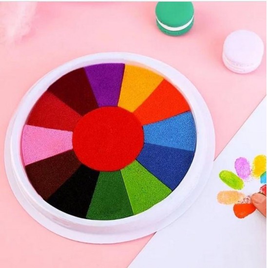 Finger Stamp 18 cm 13 in 1 Tinta Kerajinan Tangan Washable Paint Pad