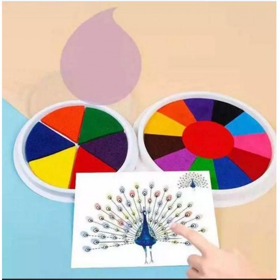 Finger Stamp 18 cm 13 in 1 Tinta Kerajinan Tangan Washable Paint Pad