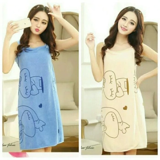 Baju Handuk Motif Dewasa - Wearable Bath Towel Baju Handuk Motif Dewasa - Wearable Bath Towel