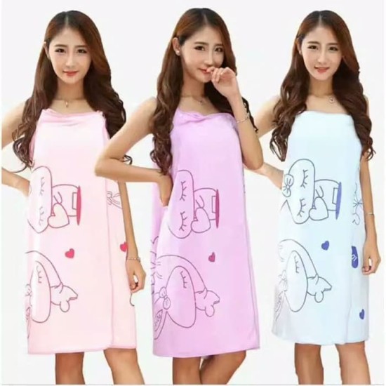 Baju Handuk Motif Dewasa - Wearable Bath Towel Baju Handuk Motif Dewasa - Wearable Bath Towel