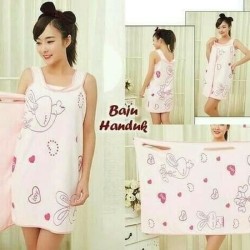 Baju Handuk Motif Dewasa - Wearable Bath Towel