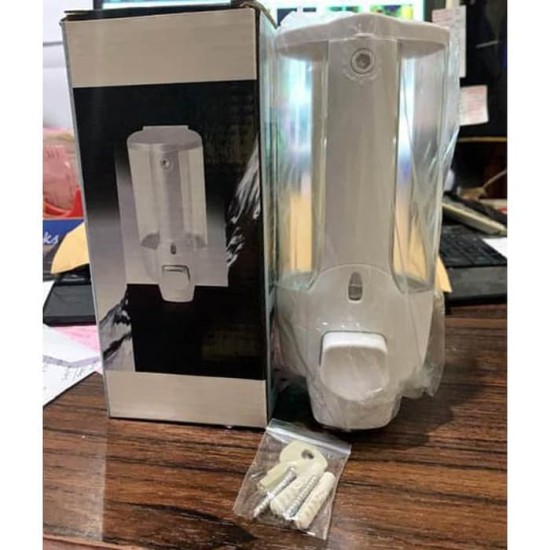 Dispenser Sabun Cair Single Key Lock List Putih Dispenser Sabun Cair Single Key Lock List Putih