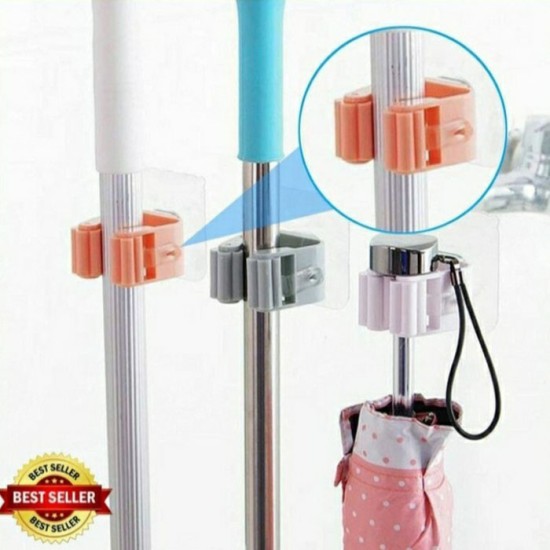 Gantungan Sapu Pel 1 Slot Mop Holder Serbaguna Gantungan Sapu Pel 1 Slot Mop Holder Serbaguna