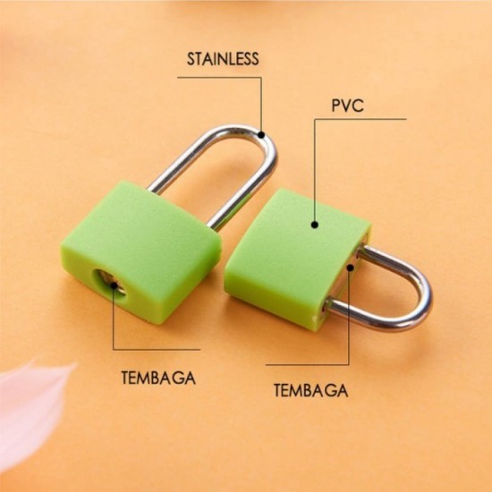 Gembok Koper Mini Warna 23mm Kunci Tas Travel Gembok Koper Mini Warna 23mm Kunci Tas Travel