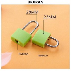 Gembok Koper Mini Warna 23mm Kunci Tas Travel Gembok Koper Mini Warna 23mm Kunci Tas Travel
