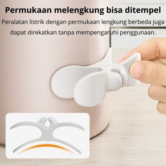 Gulungan Kabel Holder Tempel Penggulung Kabel Klip Gulungan Kabel Holder Tempel Penggulung Kabel Klip