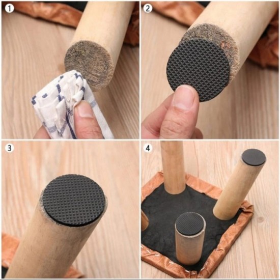 Karet Alas Kaki Meja Kursi isi 48 Pcs Anti Slip Karet Alas Kaki Meja Kursi isi 48 Pcs Anti Slip