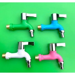 Keran Air Taman Engkol Chrome Drat Kuningan Kran Tembok 0.5 Inch