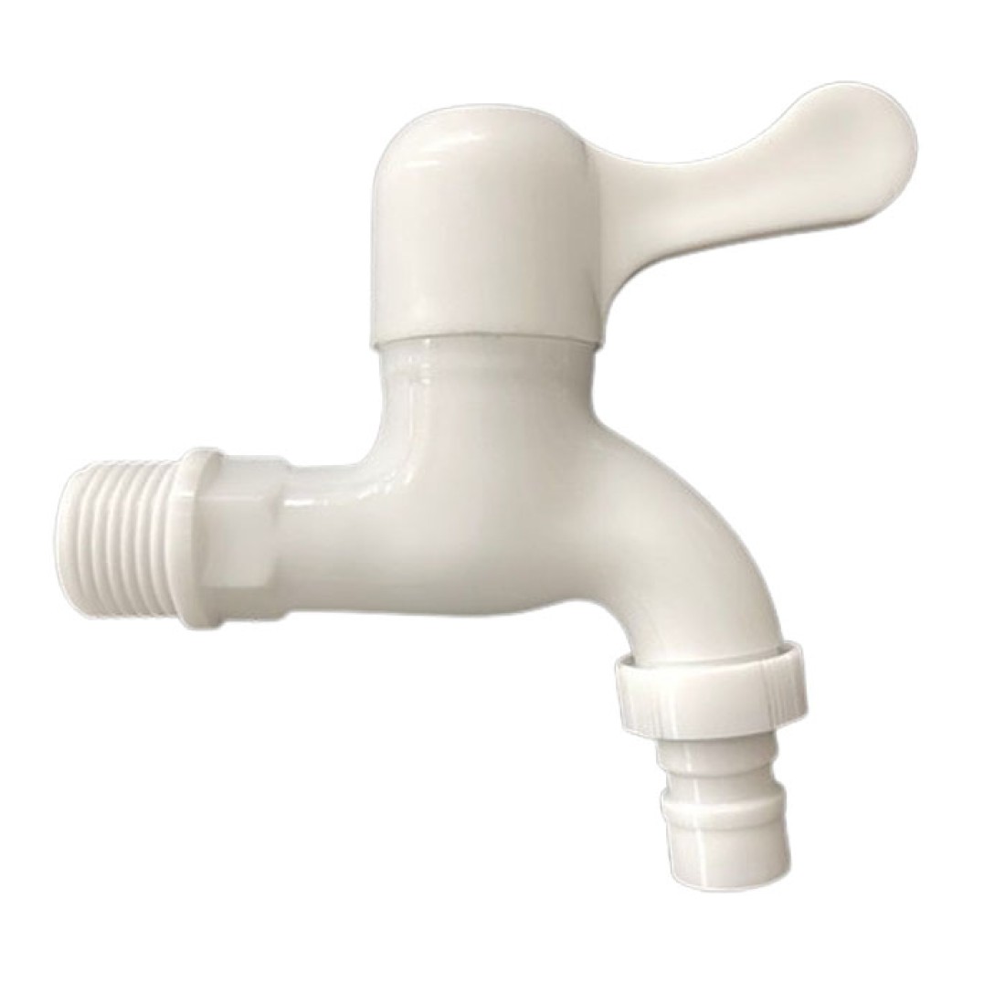 Keran Air Taman Plastik PVC Kran Tembok 0.5 Inch