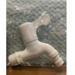Keran Air Taman Plastik PVC Kran Tembok 0.5 Inch