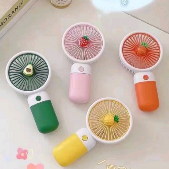 Kipas Angin kpop Motif Buah Mini Fan Portable Kipas Angin kpop Motif Buah Mini Fan Portable