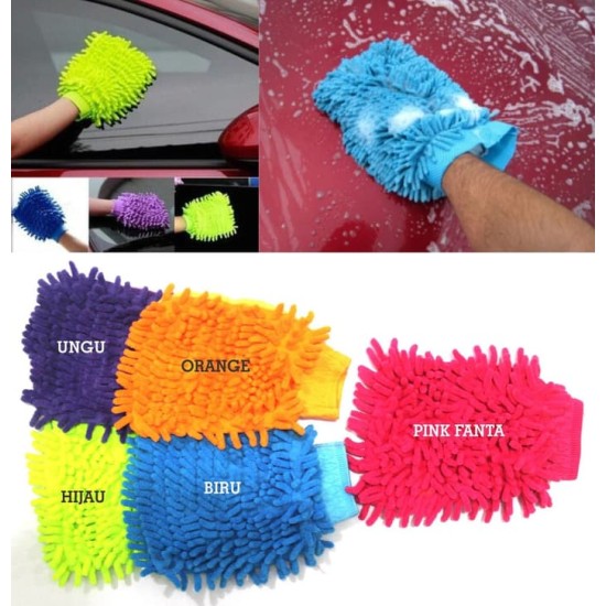 Lap Sarung Tangan Microfiber Alat Kebersihan